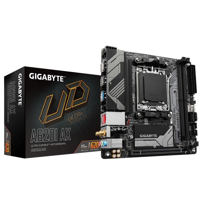 A620I AX - 1.0 - Motherboard - Mini-ITX - Socket AM5 - AMD A620 Chipsatz - US...